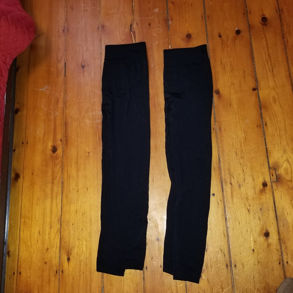 Two pair black leggings size medium